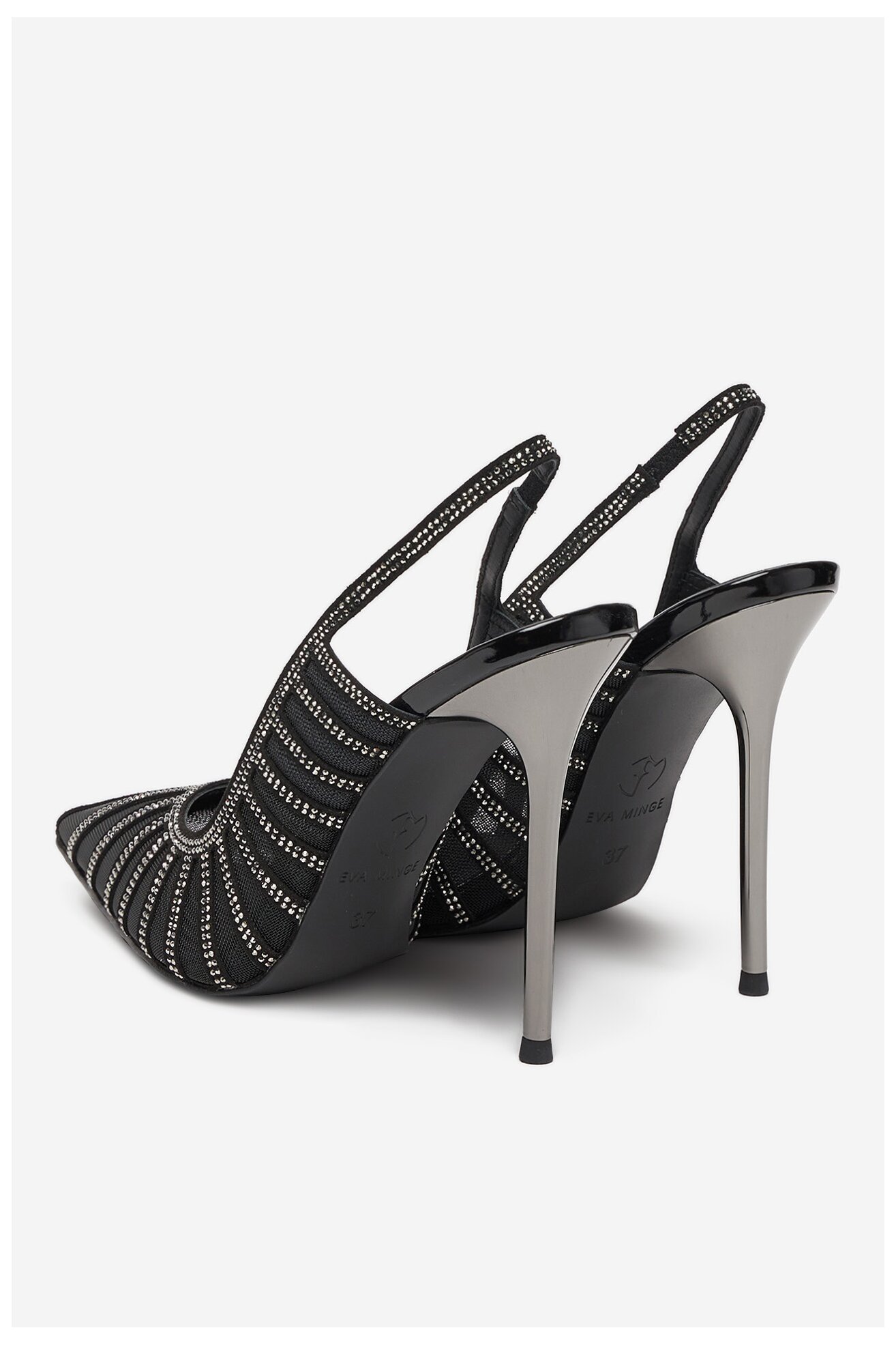 Pantofi cu toc EVA MINGE EO-AVA-E373-70H-C183Y1 NEGRU