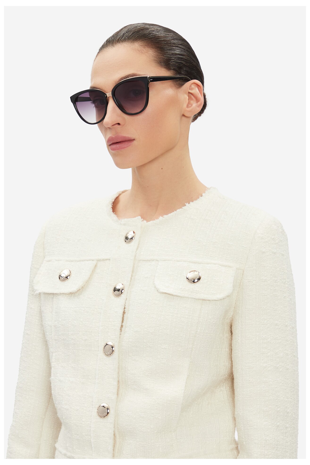 Ženske sunčane naočare Jenny 4WF-007-SS25 CRNA