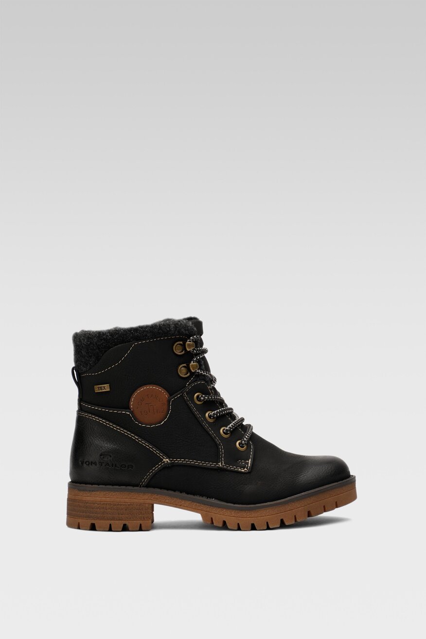 
                Tom Tailor - Trzewiki czarne - 5904862124636