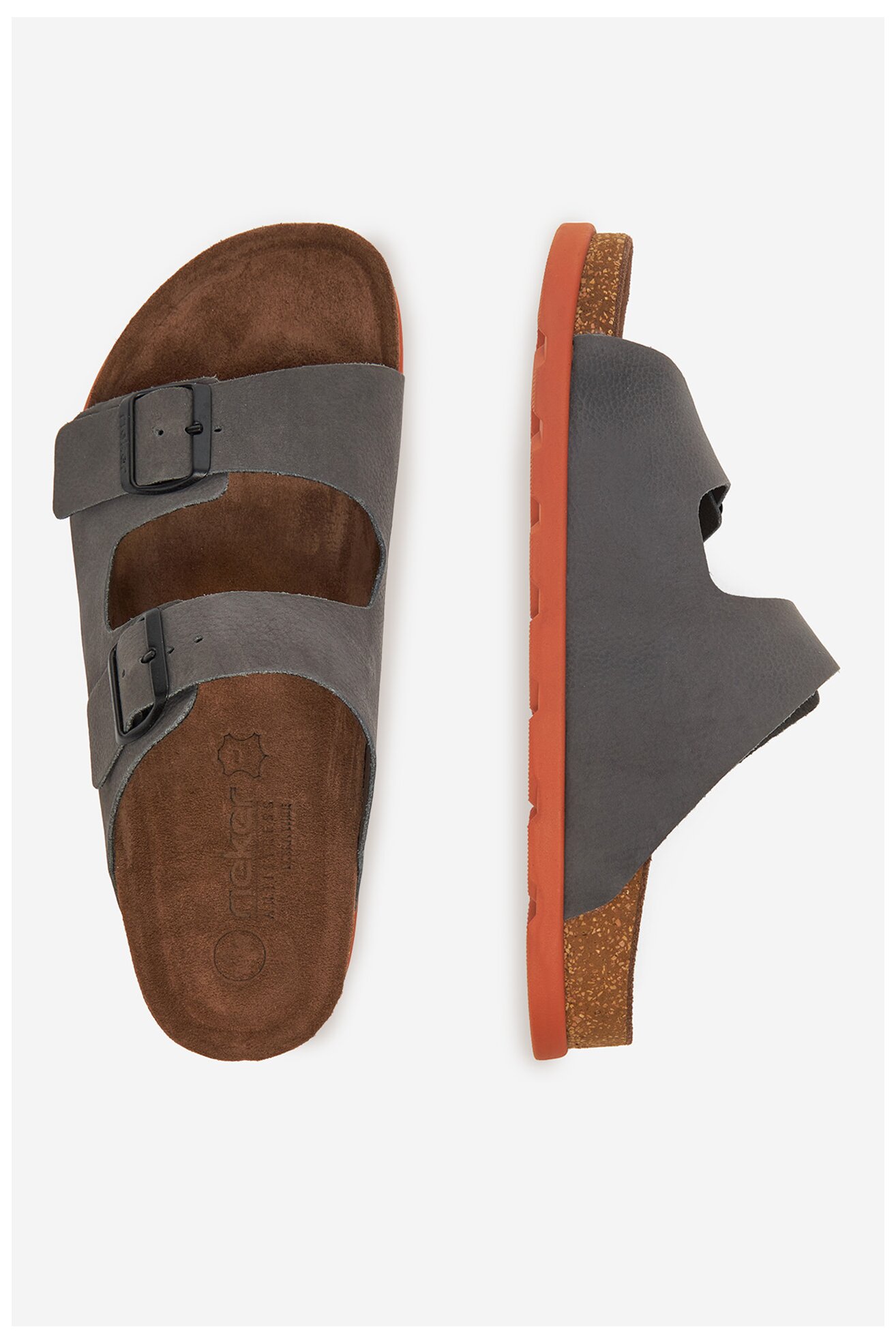 Klapki Rieker CEO-21190-40 Szary