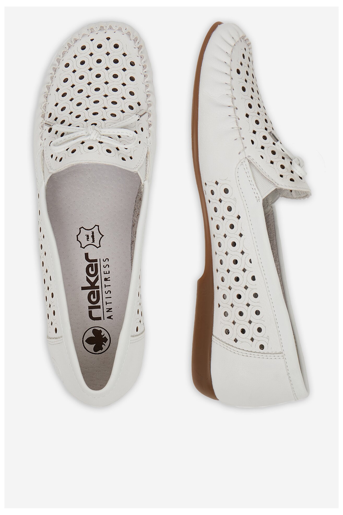 Mokasyn Rieker CEO-L6352-80 Biały