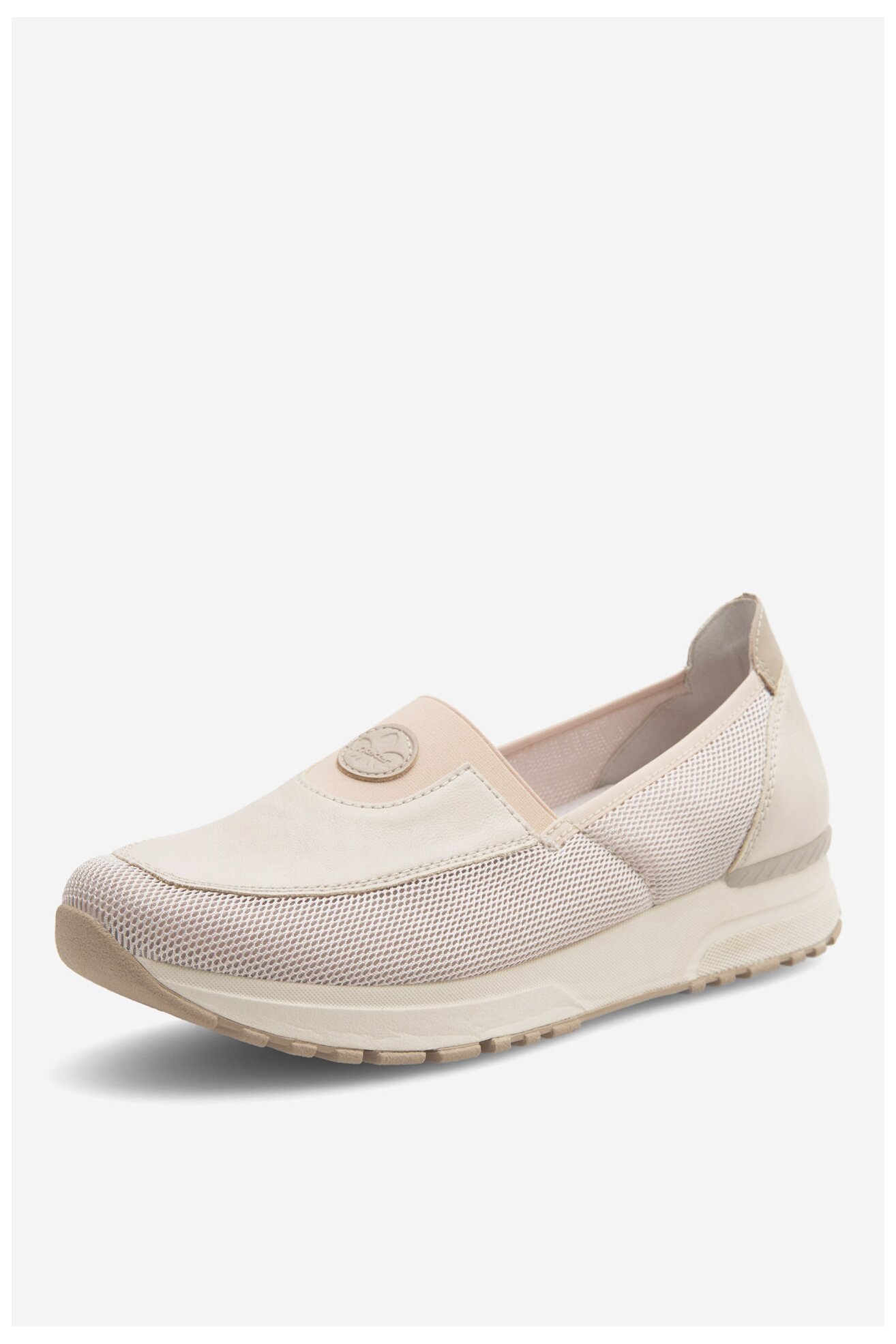 Półbuty Rieker N7457-60 Beżowy