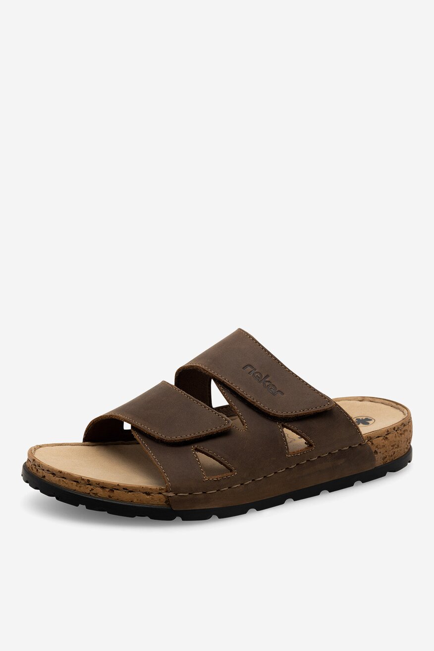 
                Rieker - Klapki zamszowe - 2230056262086