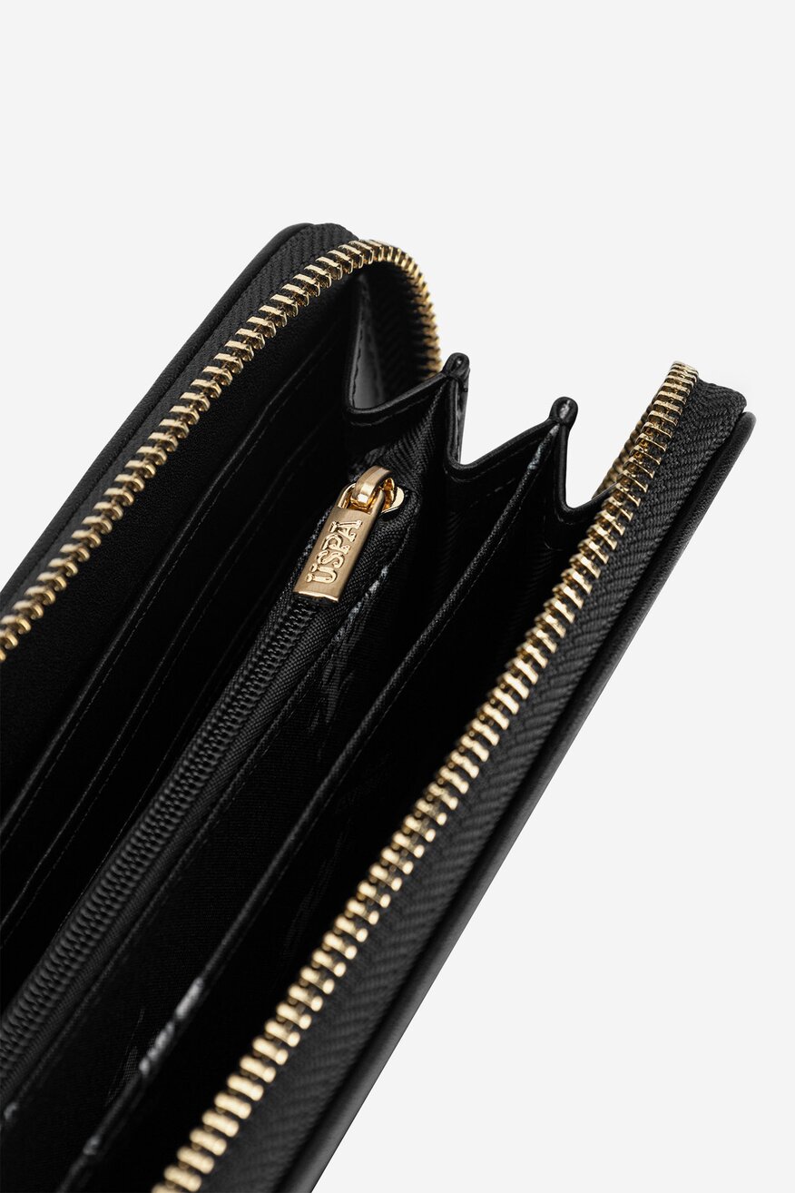 Дамски портфейл U.S. POLO ASSN. ЧЕРЕН - 5905588990567