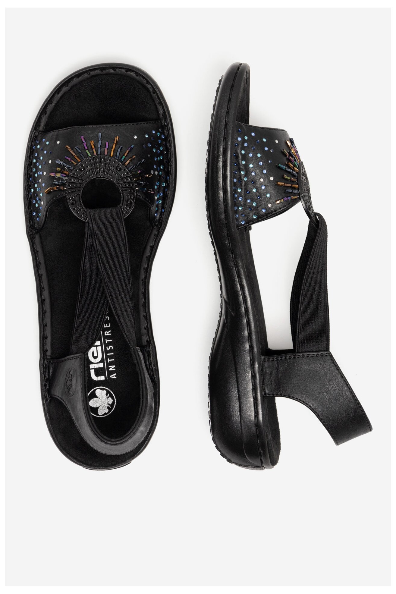 Sandały Rieker 60880-00 Czarny