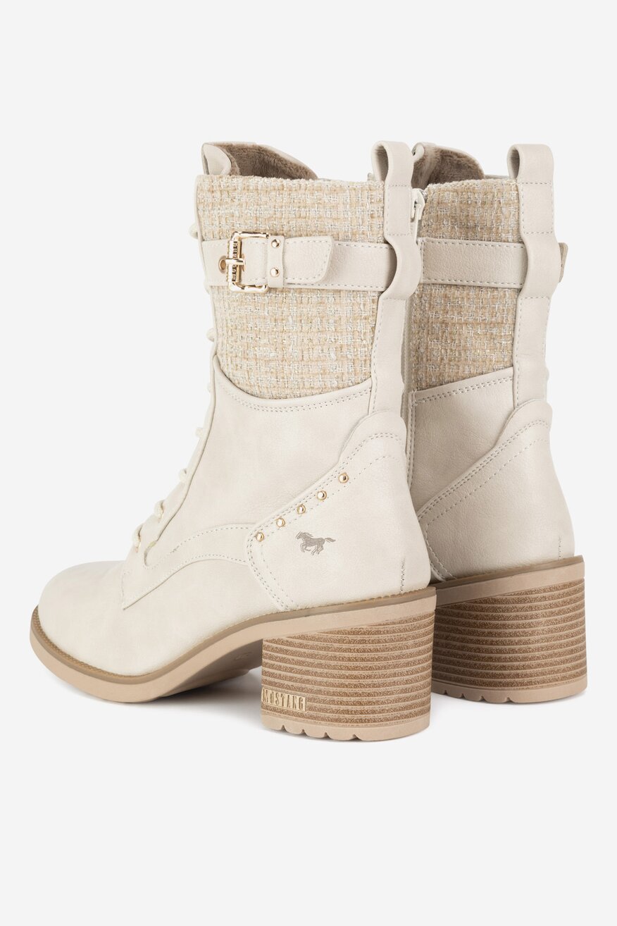 
                Боти Mustang БЯЛ - 5905588863403