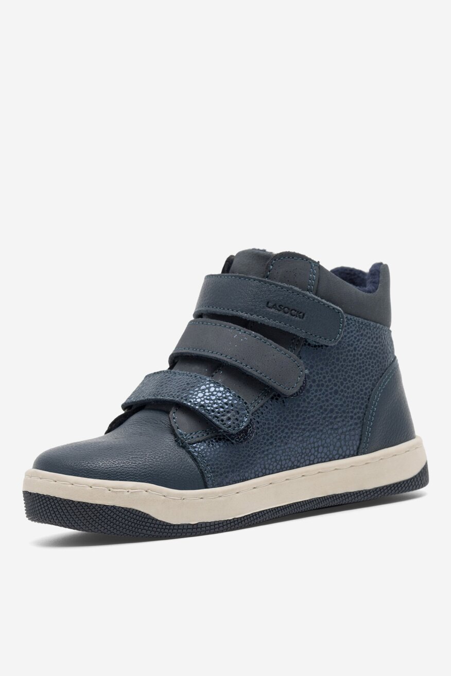 Šněrovací vyšší obuv Lasocki Kids TMAVĚ MODRÁ - 5905588722496