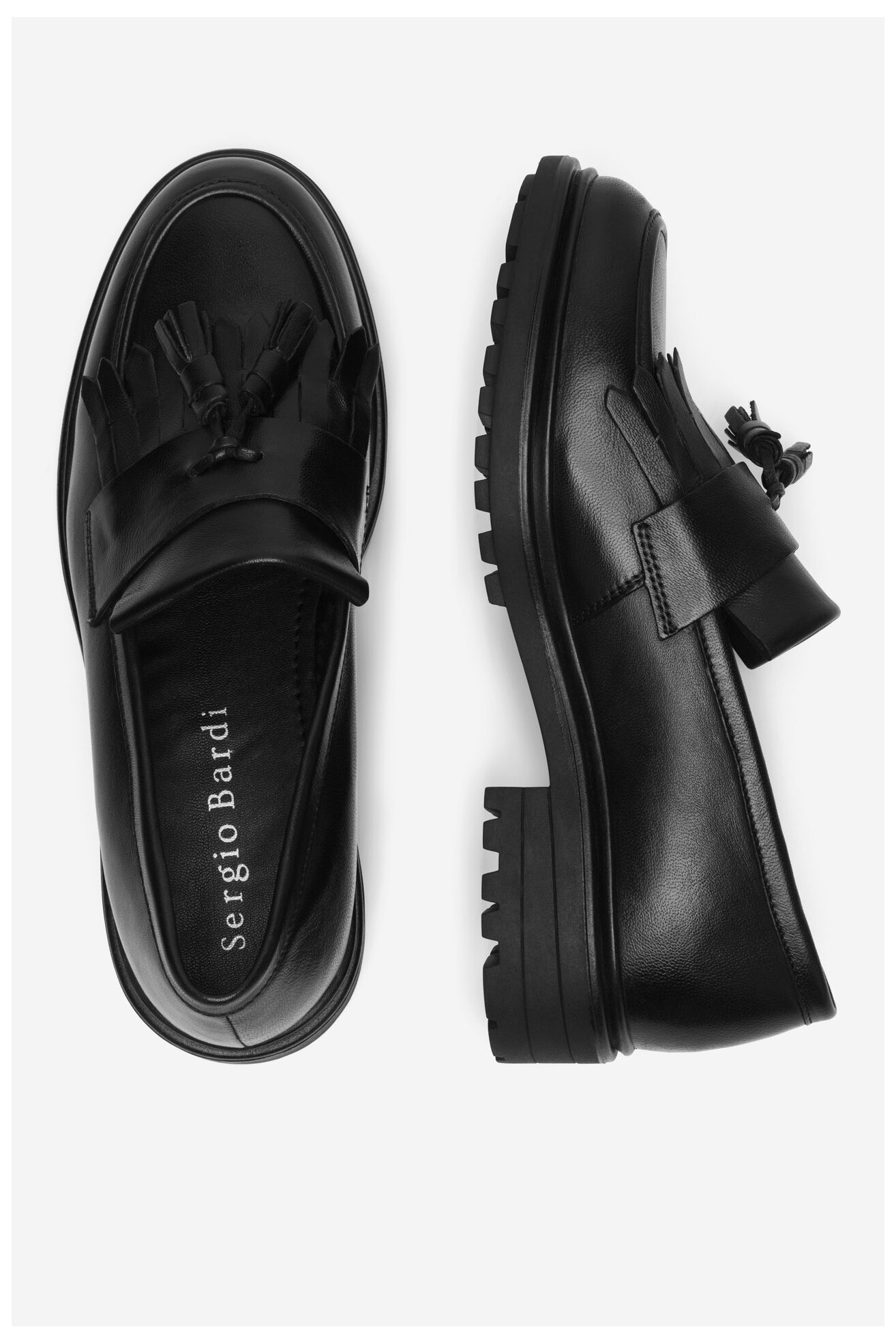 Mokasíny Sergio Bardi WI34-GALA-01SB ČERNÁ