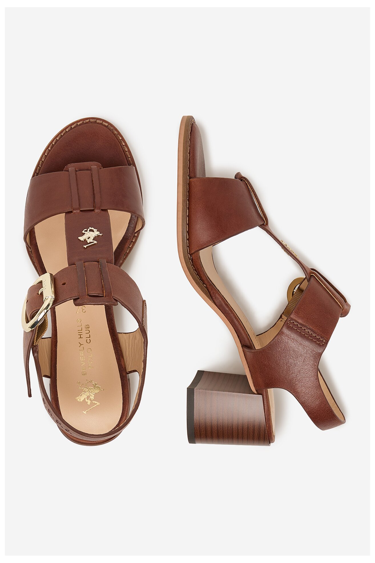 Sandały Beverly Hills Polo Club EO-WB-ISOLDE-09 Brązowy