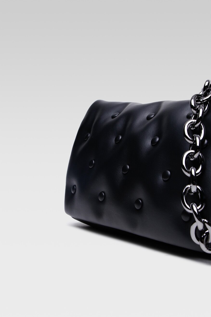 
                Gino Rossi - Torebka na ramię skórzana czarna - 5904248067540