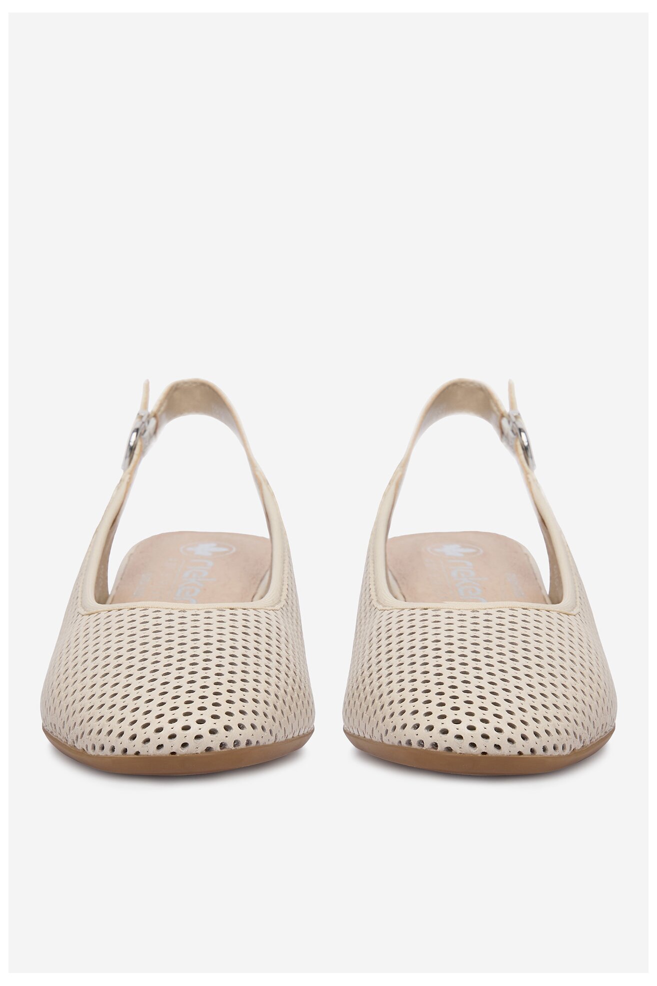 Czółenka Rieker CEO-43458-60 Beżowy