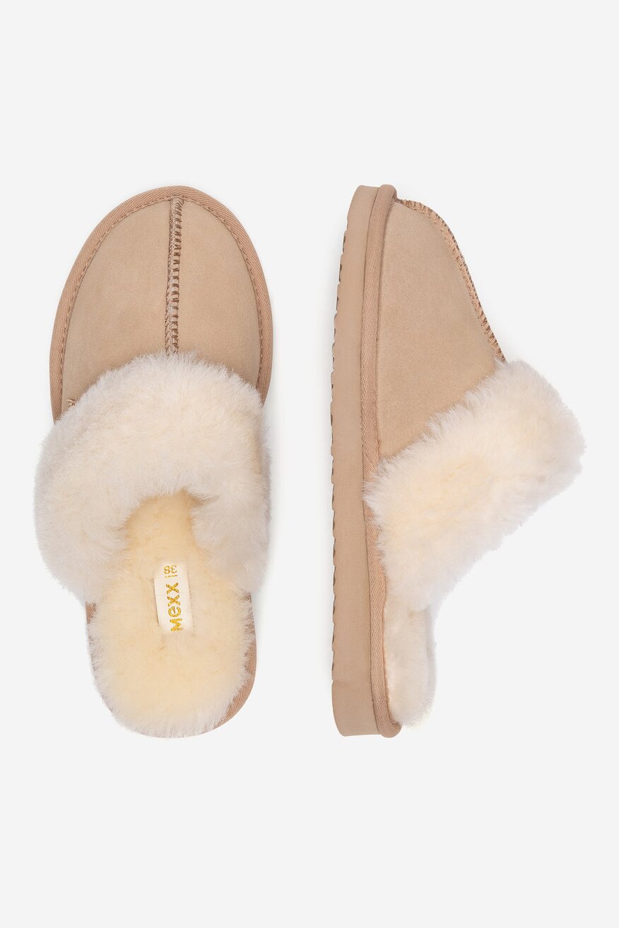 
                Mexx - Kapcie zamszowe ocieplane - 5905588924043