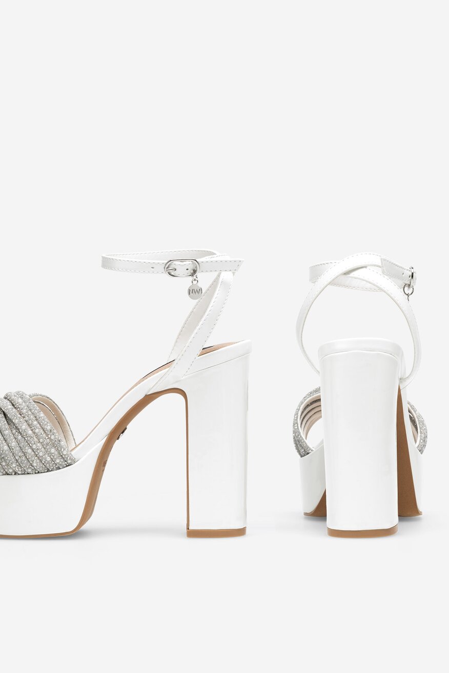 Sandály NINE WEST BÍLÁ - 5905588592624