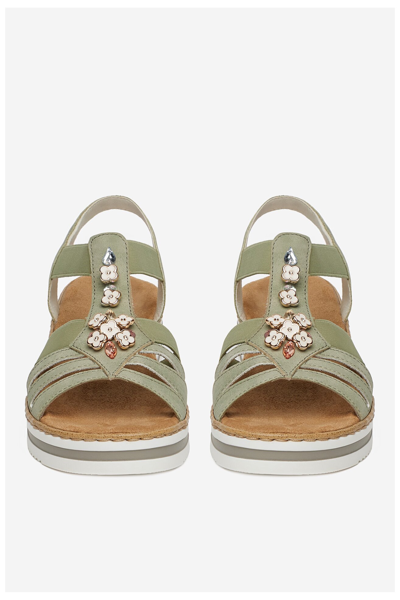 Sandale Rieker V0245-52 VERDE DESCHIS