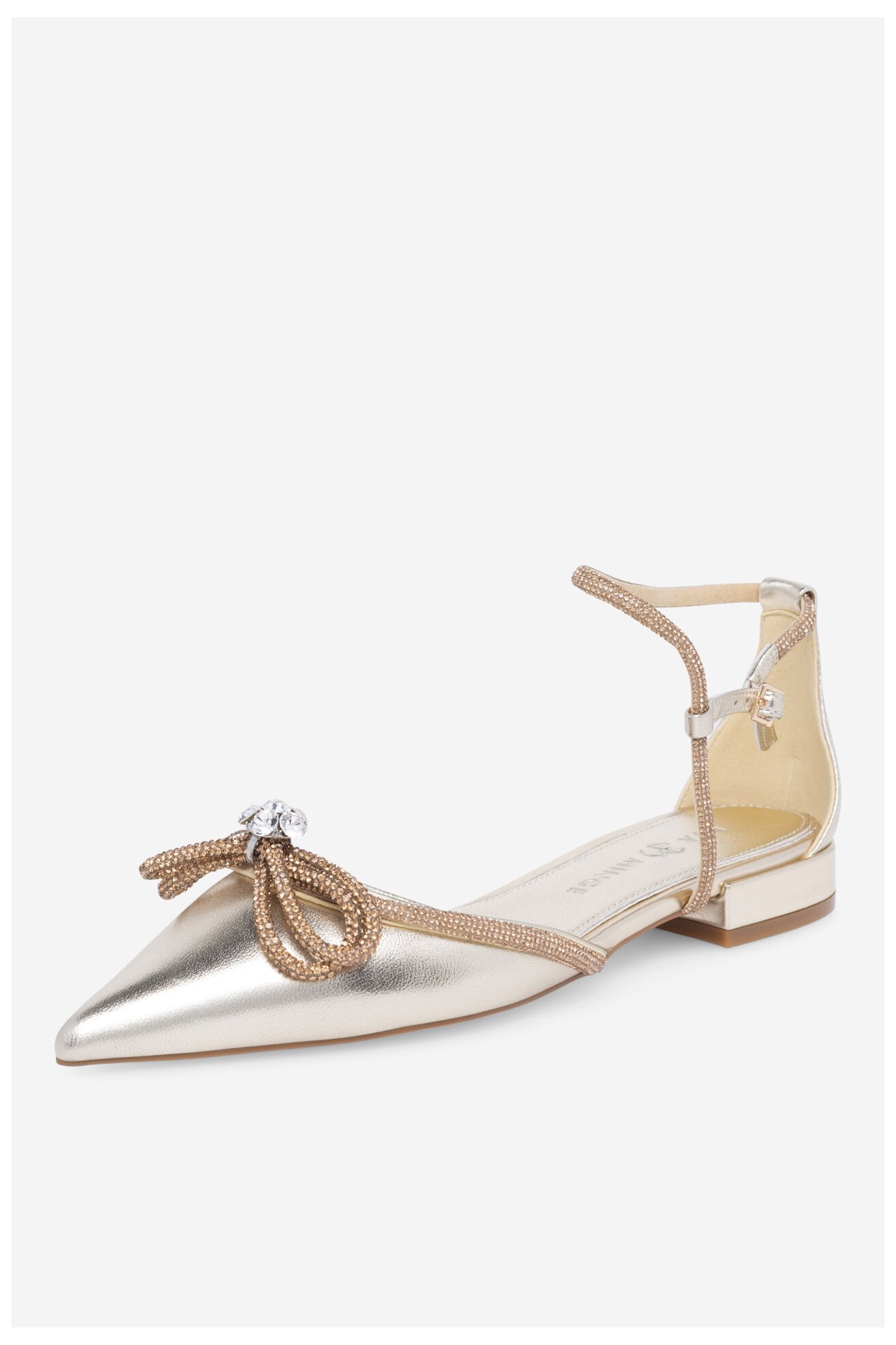 Baleríny EVA MINGE COMO-V1381-813-1 ZLATÁ