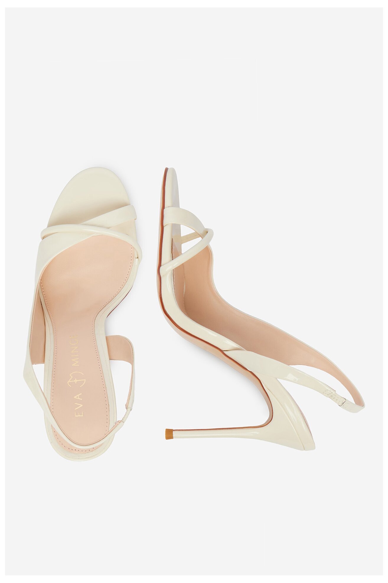 Sandały EVA MINGE EO-TALIA-LT1022-201 Ivory