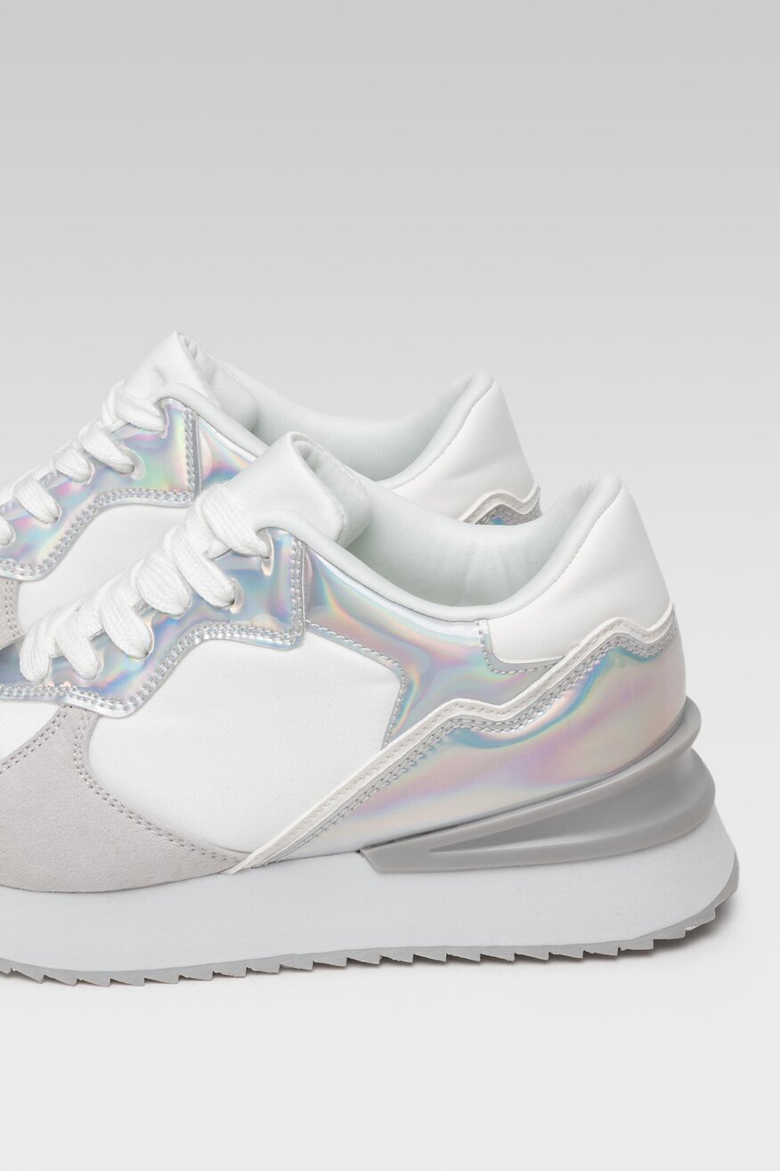 
                Nylon Red - Sneakersy pastelowe białe - 5904248472443