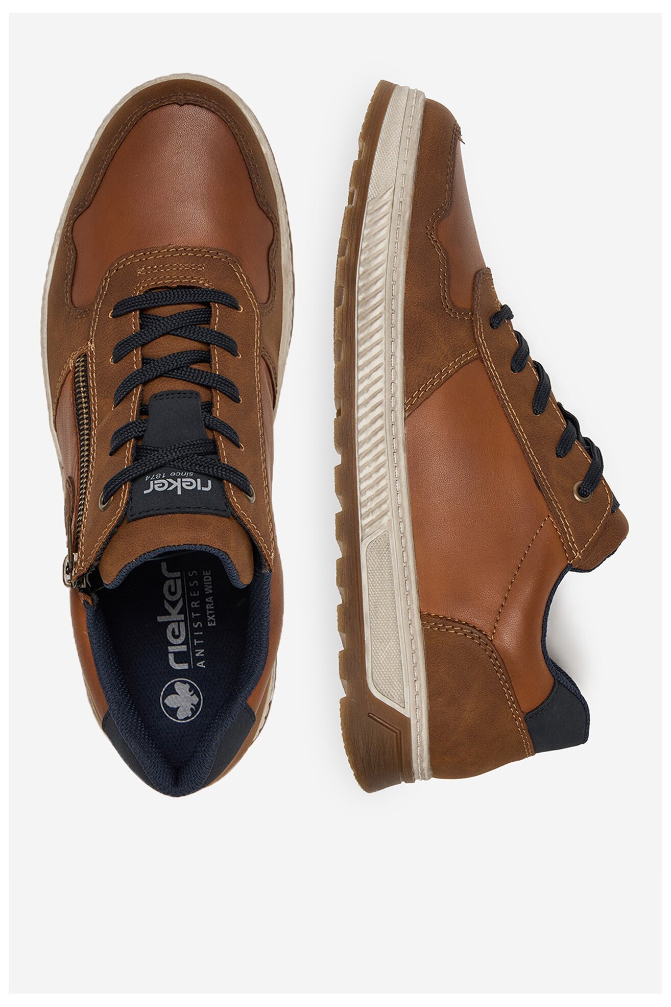 Sneakers Rieker 37029-25 Brązowy