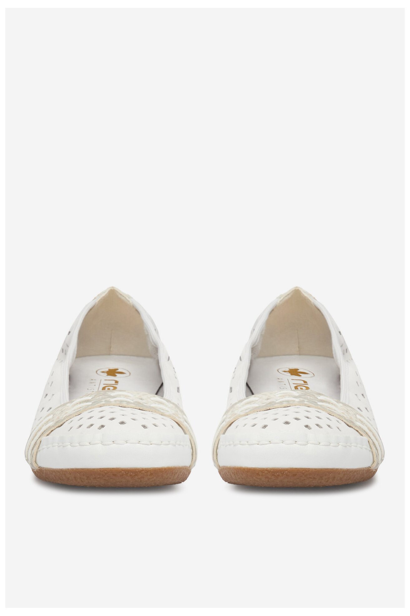 Baleriny Rieker CEO-41430-81 Biały