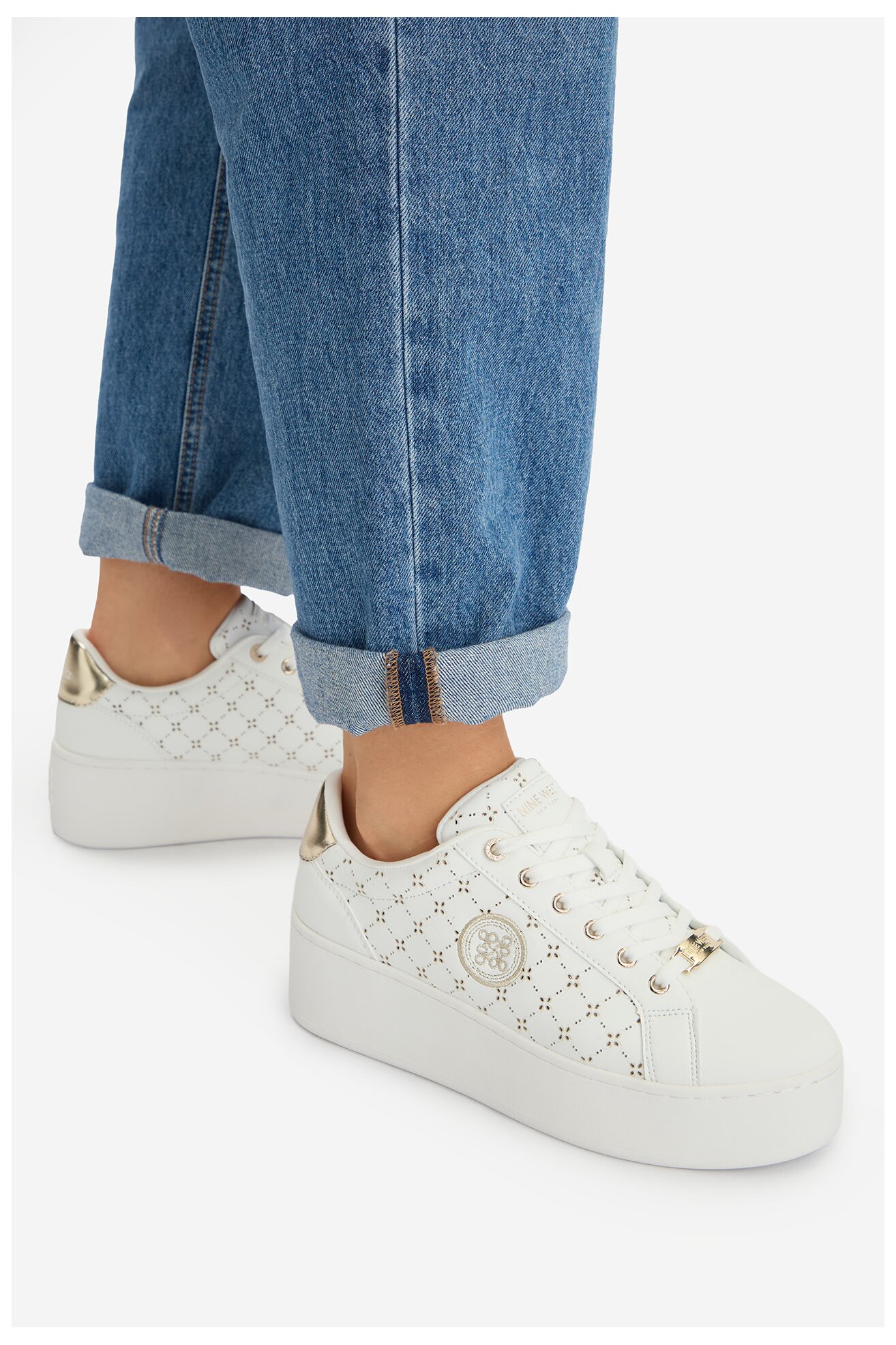 Sneakers NINE WEST EO-SS26-3C601 Biały