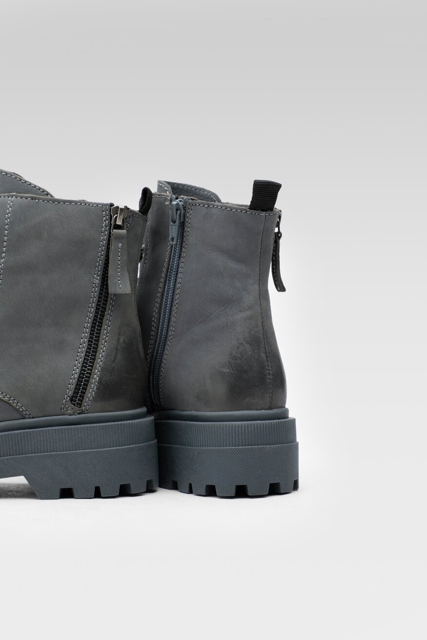 
                Lasocki - Skórzane trzewiki granatowe - 5904248878115