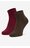 Zokni NINE WEST CEO_LA_NW_12744_Z_AW25 (2-PACK) BORDÓ