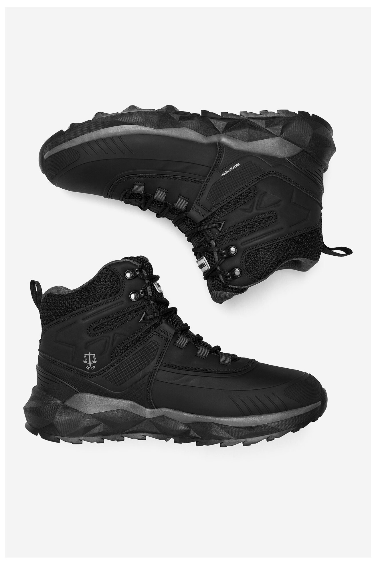 Túracipő HUNTER EVERGREEN GEO SNOW HIKER WP SZÜRKE