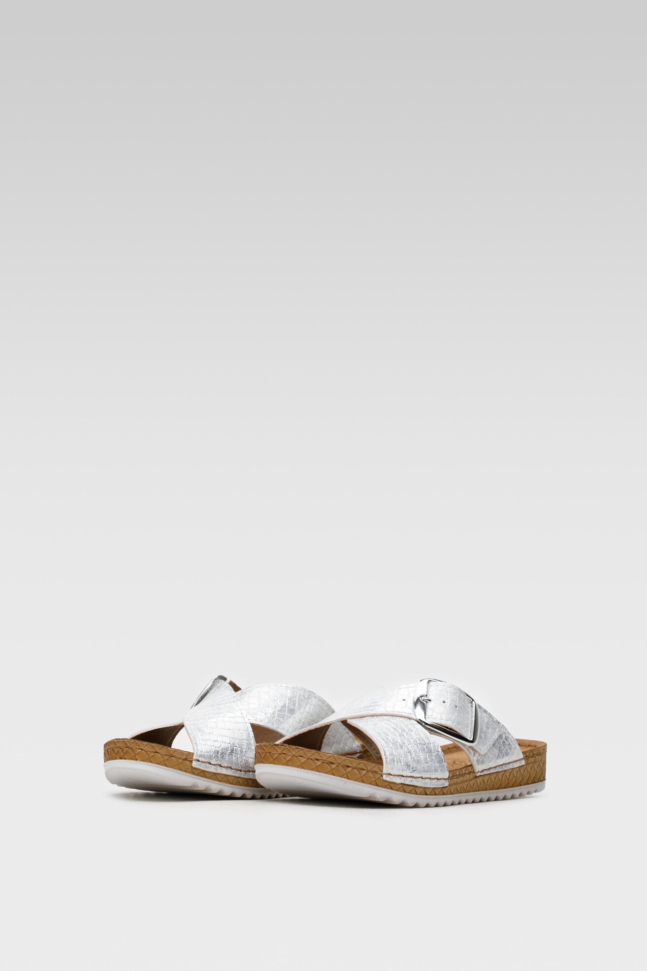 Klapki Inblu VO50B501 Srebrny