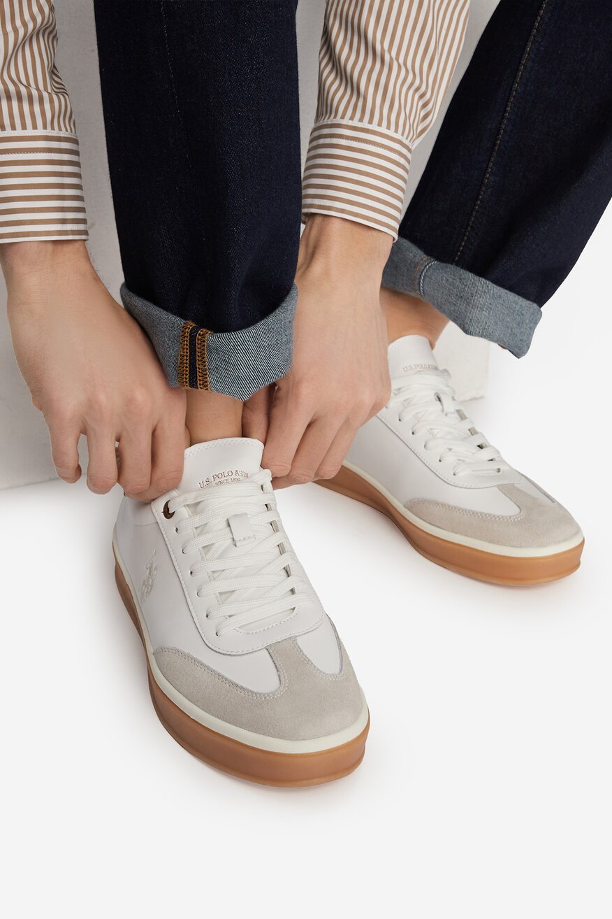 
                U.S. POLO ASSN. - Sneakersy skórzane - 5906751956915
