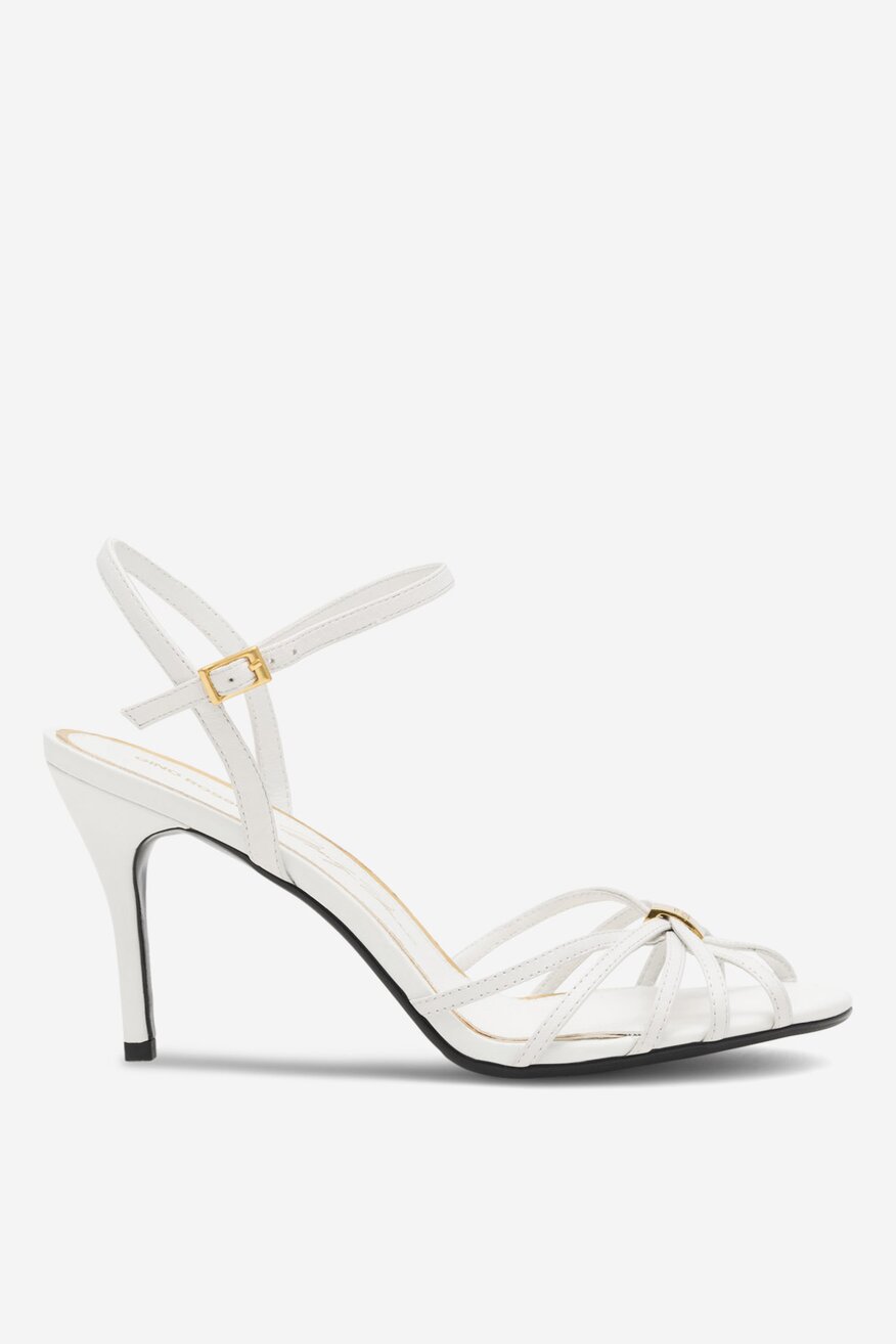 
                Gino Rossi - Sandały skórzane na szpilce - 5905588671367