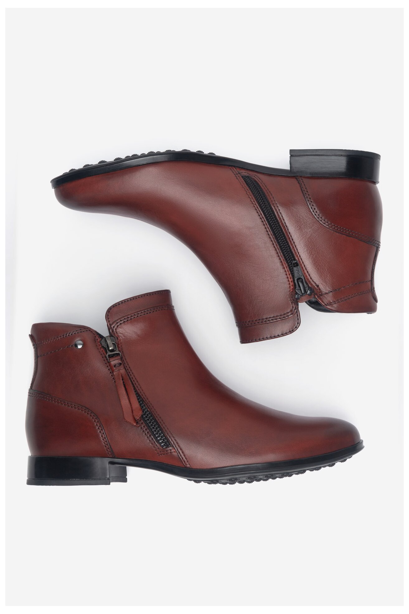 Botki Lasocki WB-ANNA-116 Czerwony ciemny