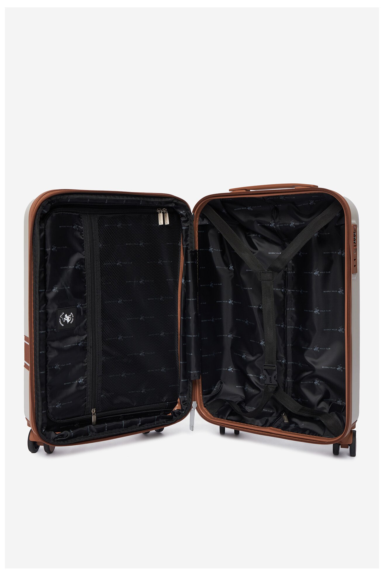 Walizka Beverly Hills Polo Club CEO-BHPC-WAL-008-S Beżowy