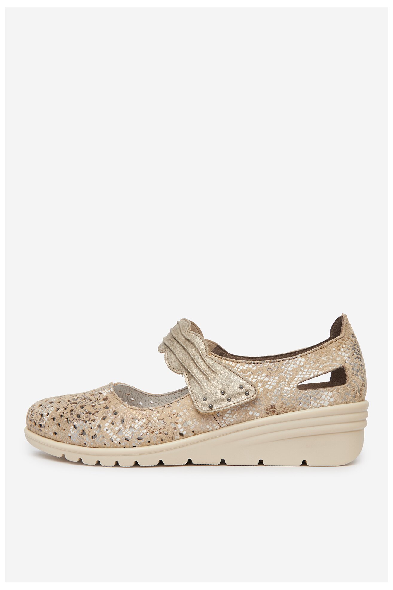 Półbuty Rieker CEO-L5359-90 Beżowy