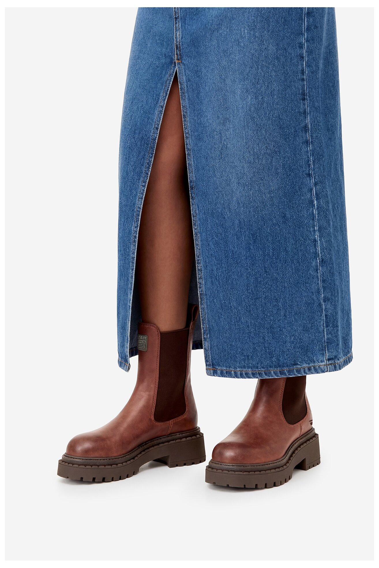 Bokacsizma G-STAR RAW EO-DAMLA-25FW26 SÖTÉTBARNA