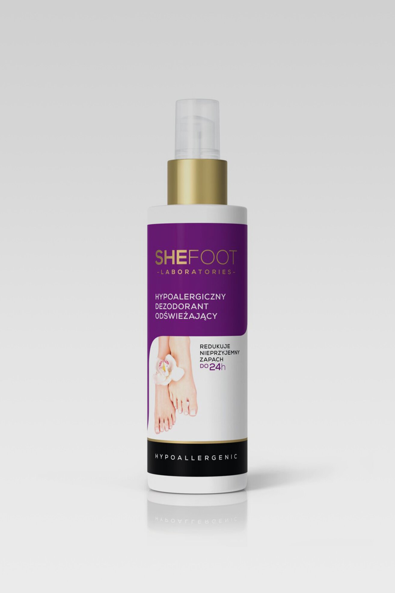 Kosmetyk do stóp, Dezodorant odświeżający spray 150ml Shefoot