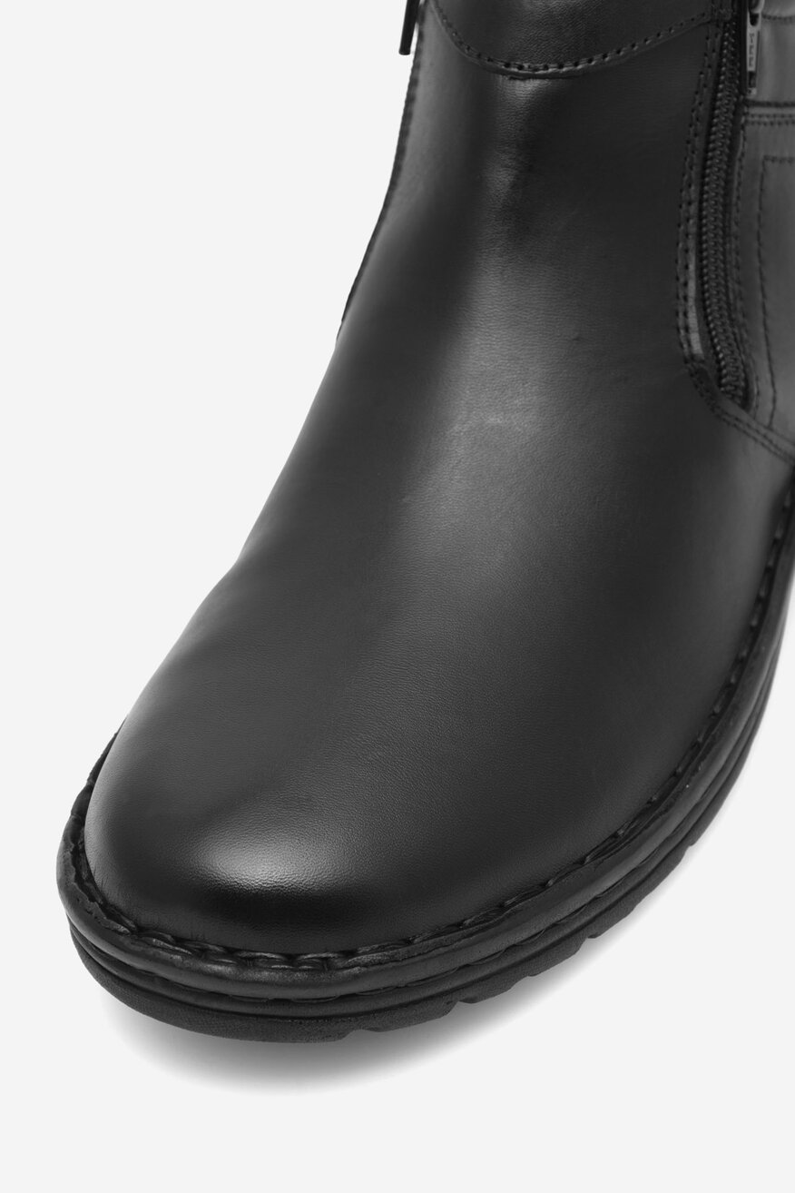 Go Soft - Botki skórzane ocieplane - 5905588132073