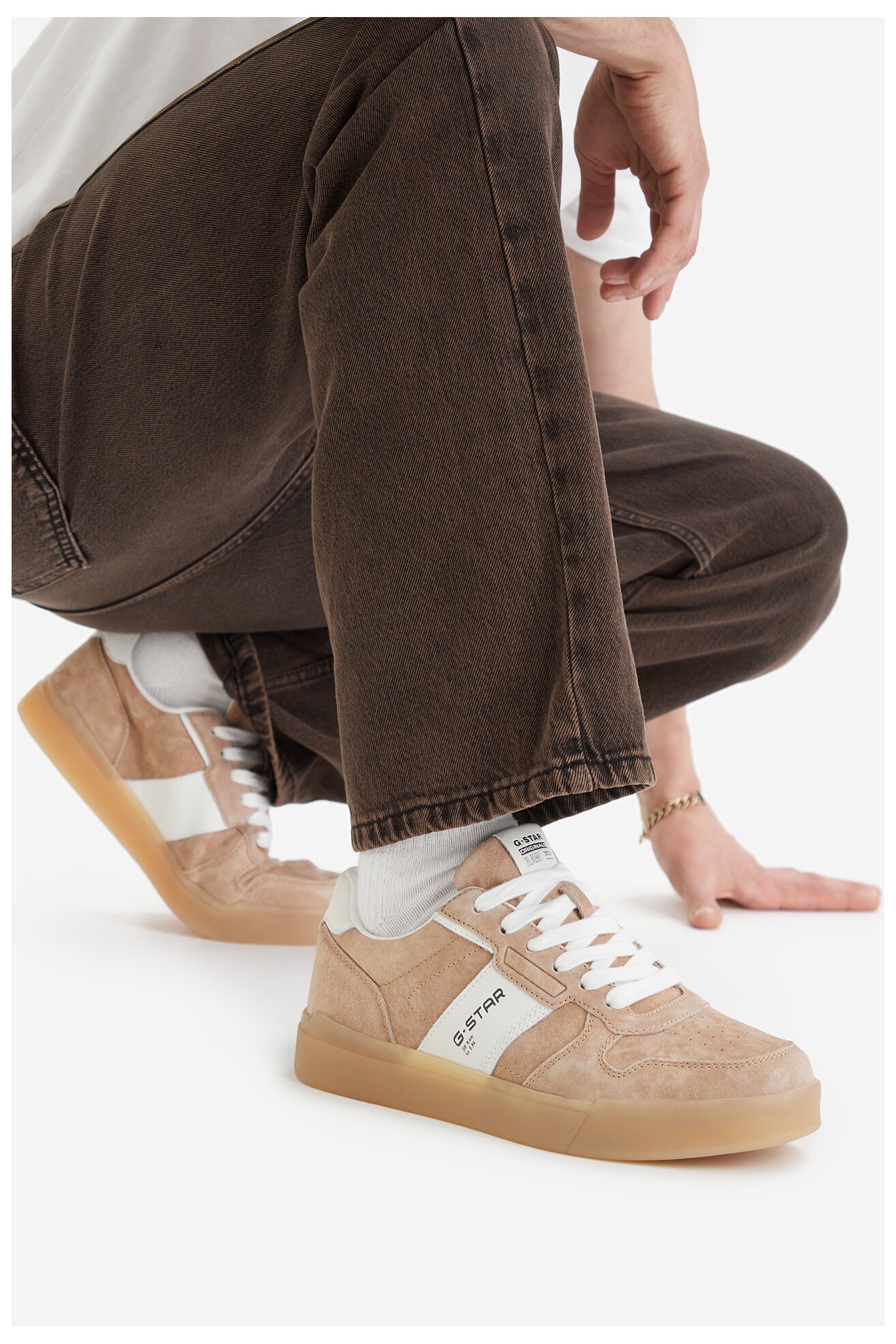 Sneakers G-STAR RAW CEO-SANDER-01 Beżowy