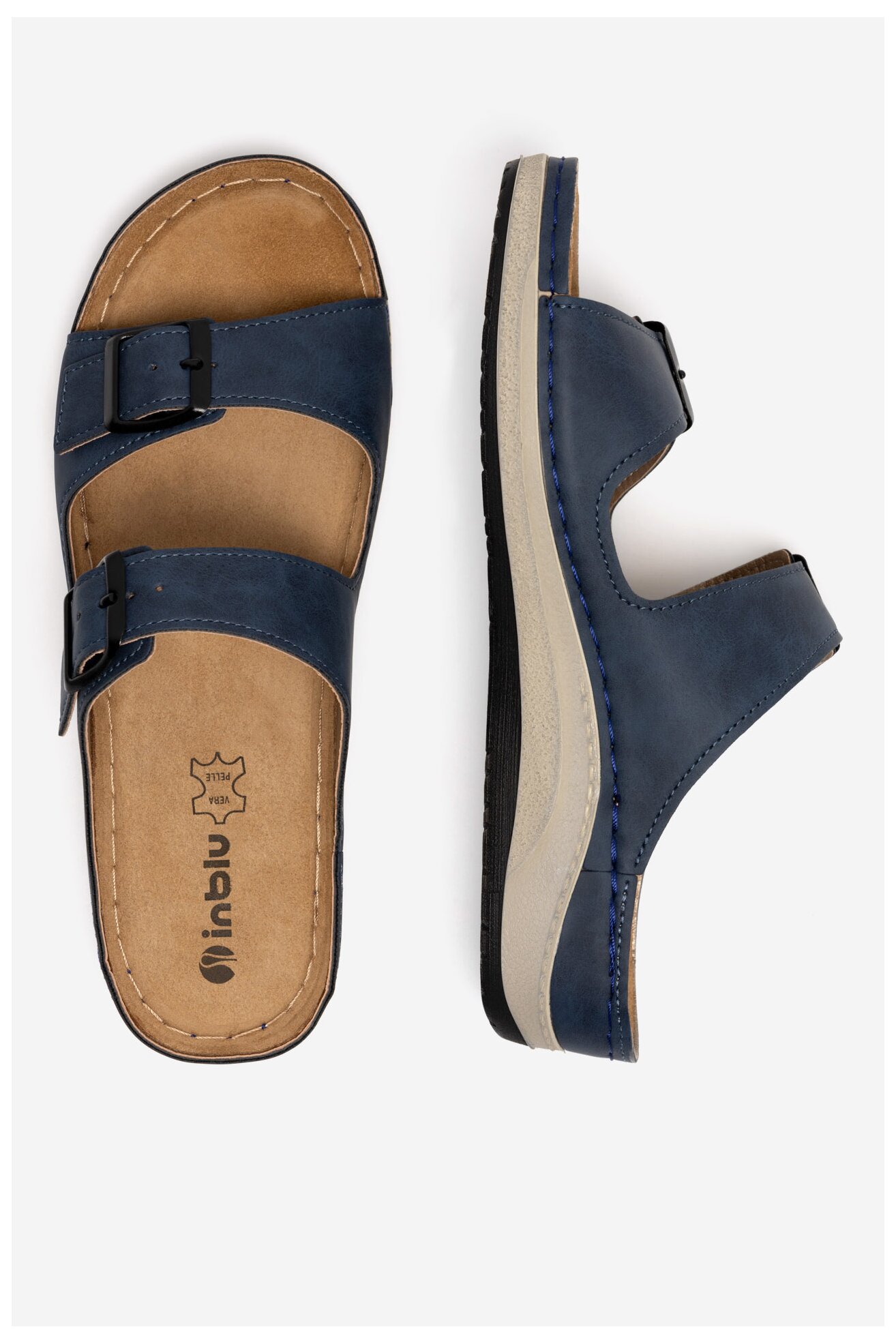 Klapki Inblu PF030100 Granatowy