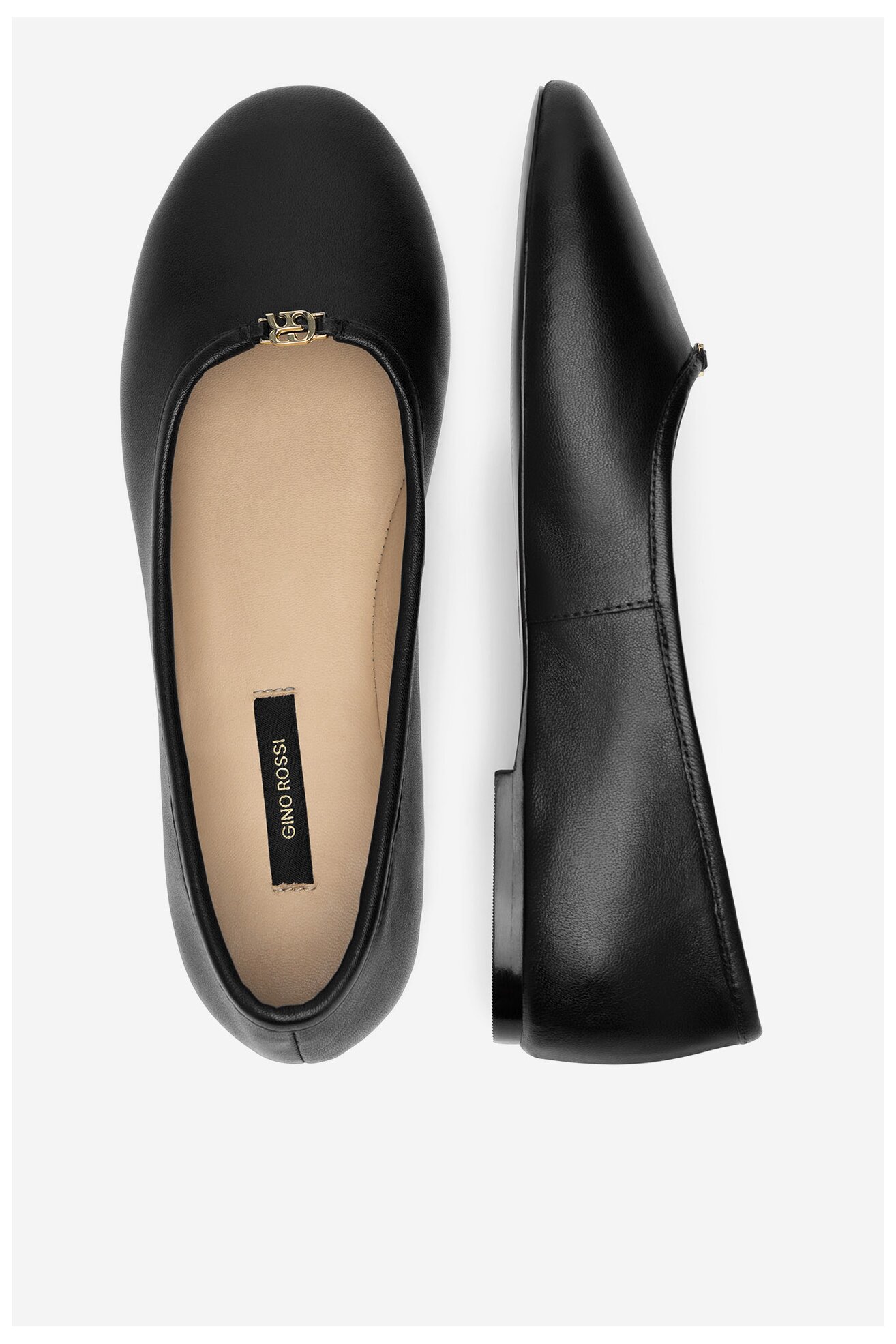 Baleriny Gino Rossi SAMAH-115986 Czarny