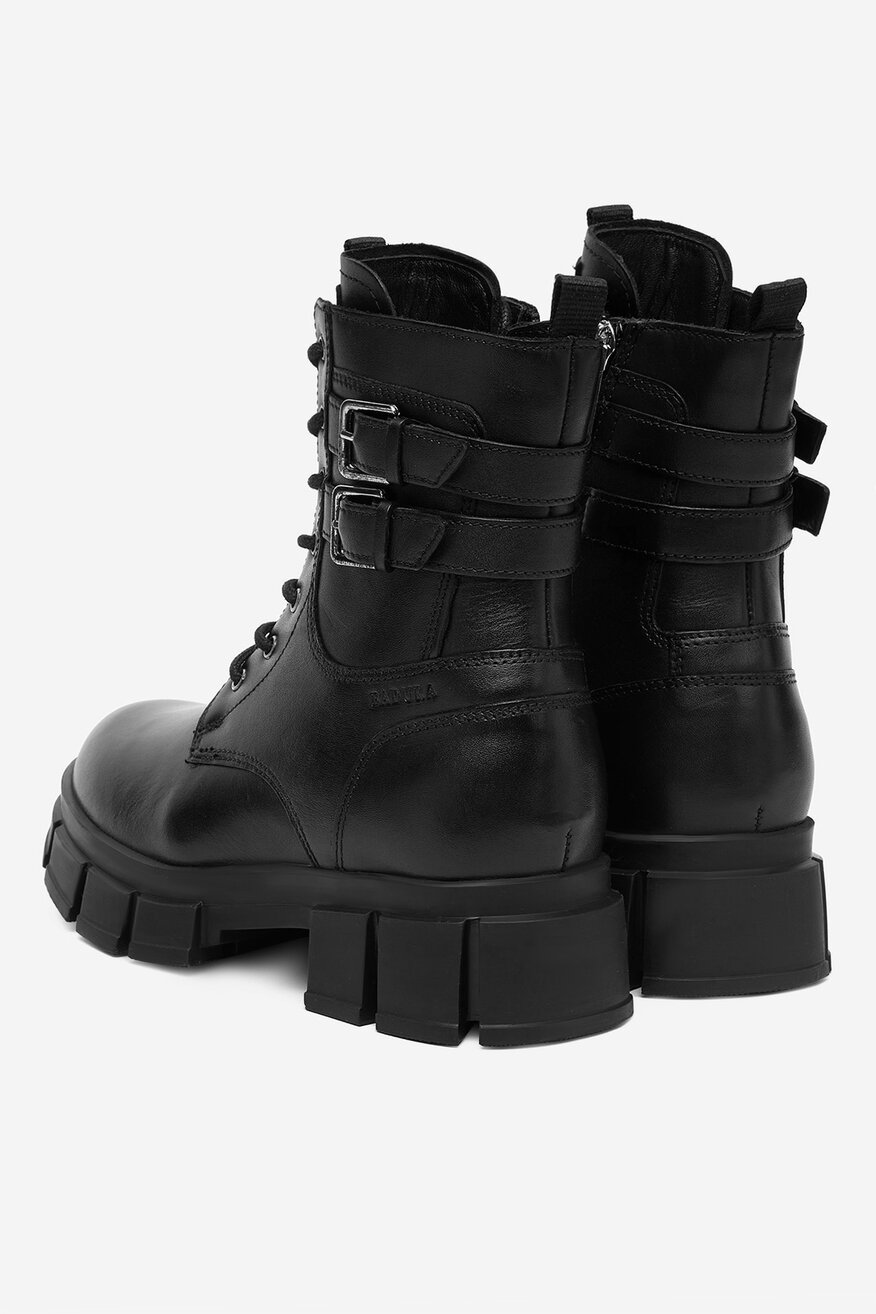 Badura - Trzewiki skórzane ocieplane - 5906751356265