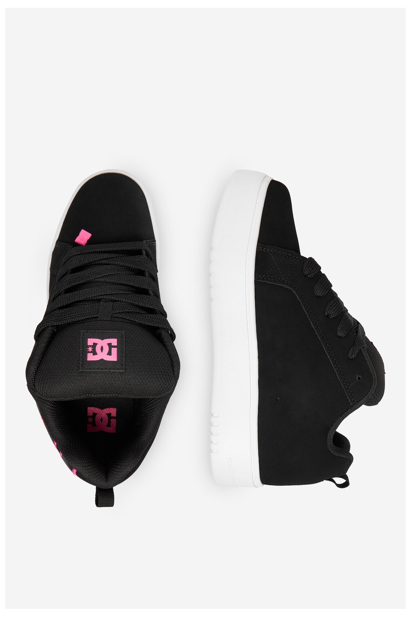 Obuwie sportowe DC EO-COURT GRAFFIK PLATFORM DC02422001 Czarny