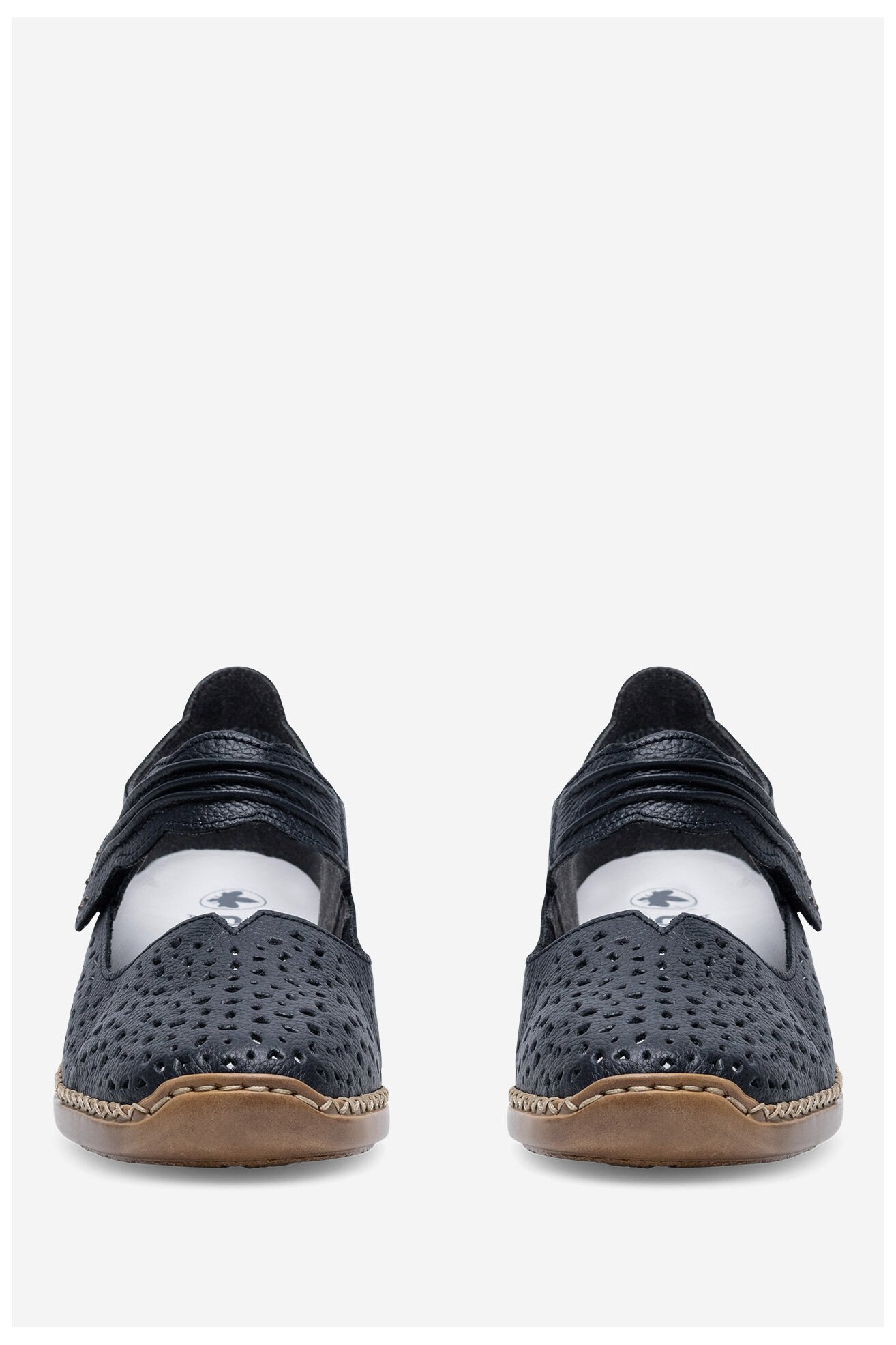 Baleriny Rieker 41399-14 Niebieski