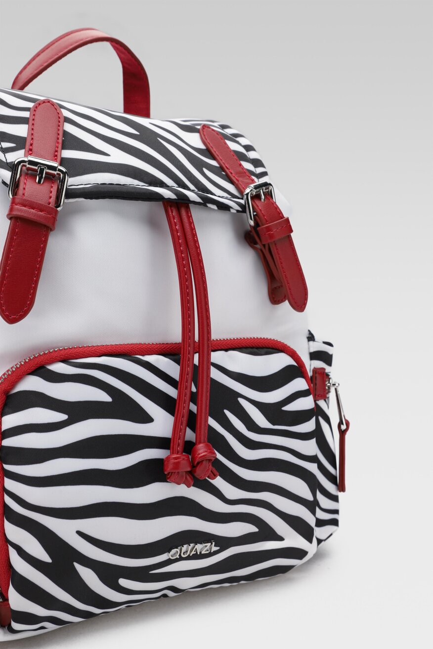 
                Quazi - Plecak ze zwierzęcym motywem biały - 5903698663579