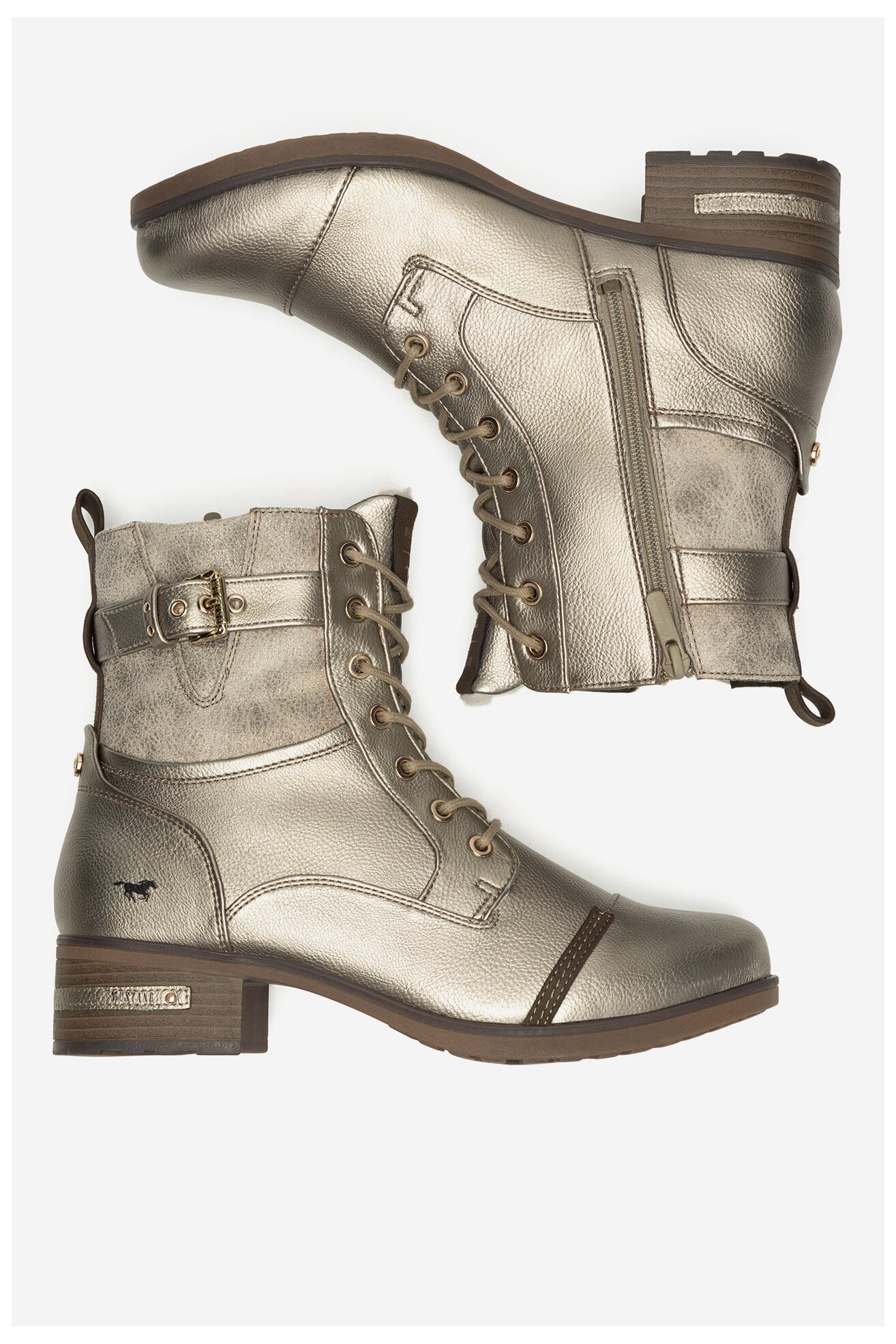 Боти Mustang 1229-606 ЗЛАТИСТ