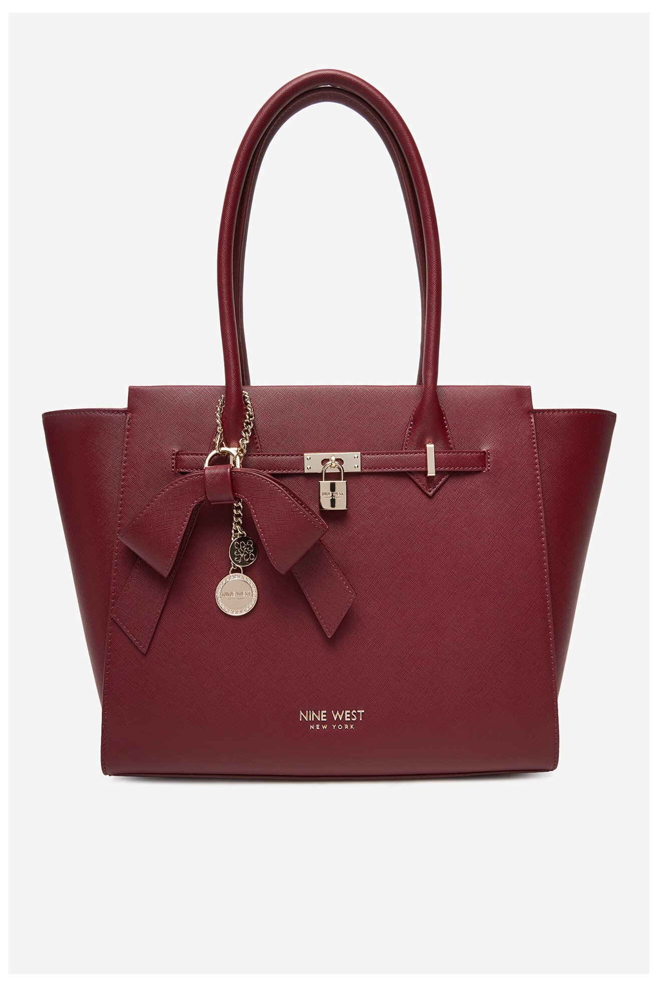 Kézitáska NINE WEST CEO-CHELSEA-CHARM-III-LX10186 BORDÓ