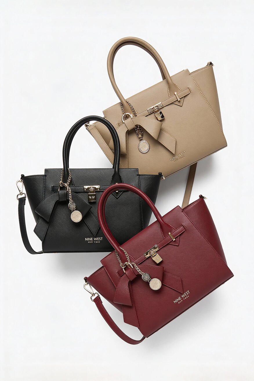 
                NINE WEST - Średnia torebka kuferek - 5906751259634