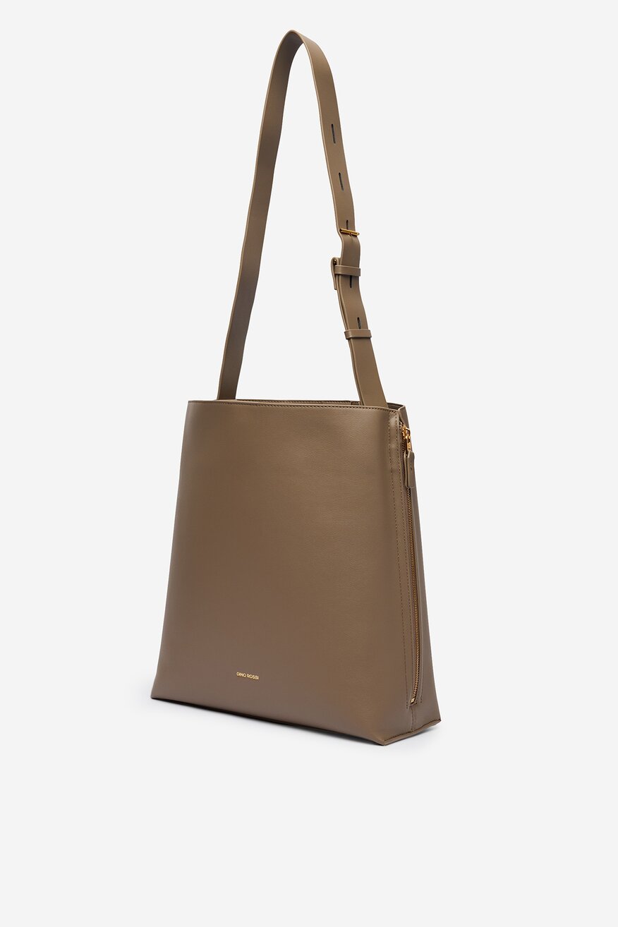 
                Дамска чанта Gino Rossi ТЪМНОБЕЖОВ - 5906751623534