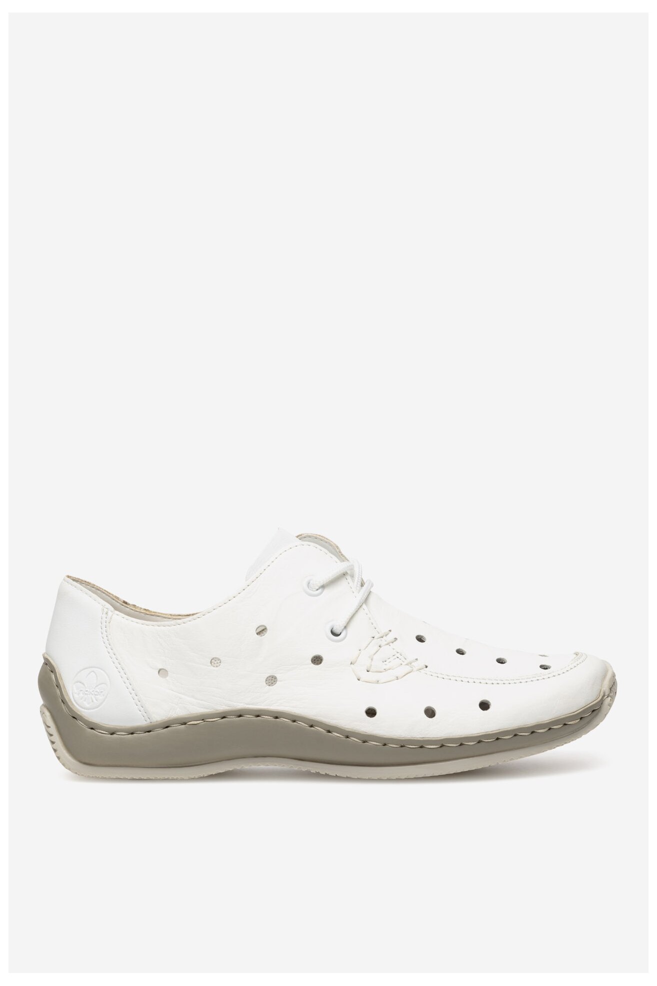 Félcipő Rieker L1715-80 FEHÉR