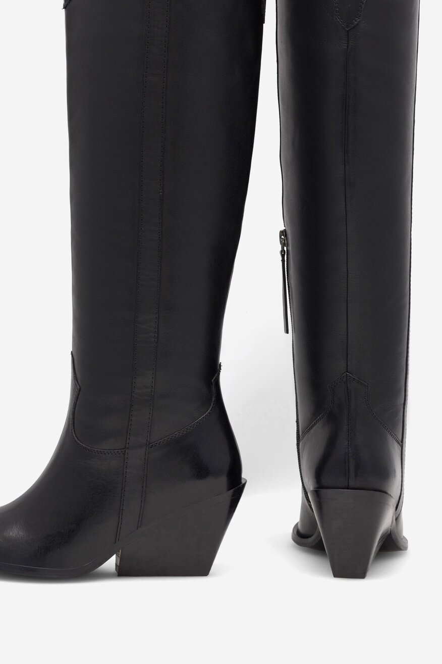 Badura - Kowbojki skórzane wysokie - 5905588002710