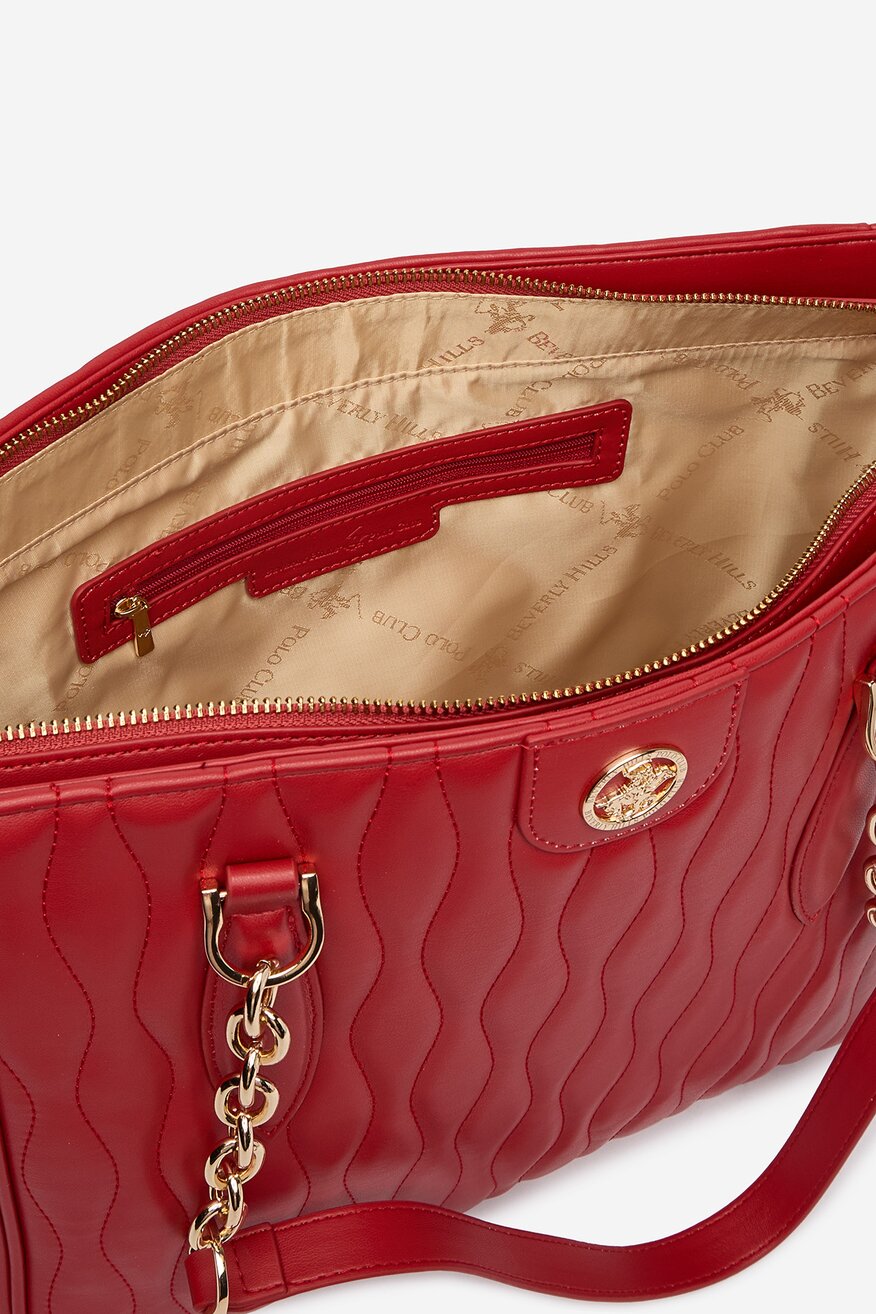 
                Дамска чанта Beverly Hills Polo Club ЧЕРВЕН - 5906751598597